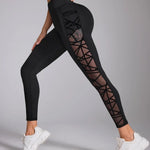 Contrast Mesh Yoga Leggings