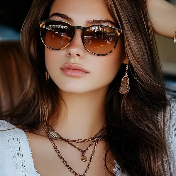 Vintage Tortoiseshell Round Sunglasses