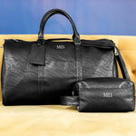 Personalized Vegan Leather Travel Set