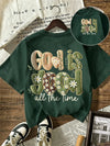 Christian Faith Floral Print T-Shirt