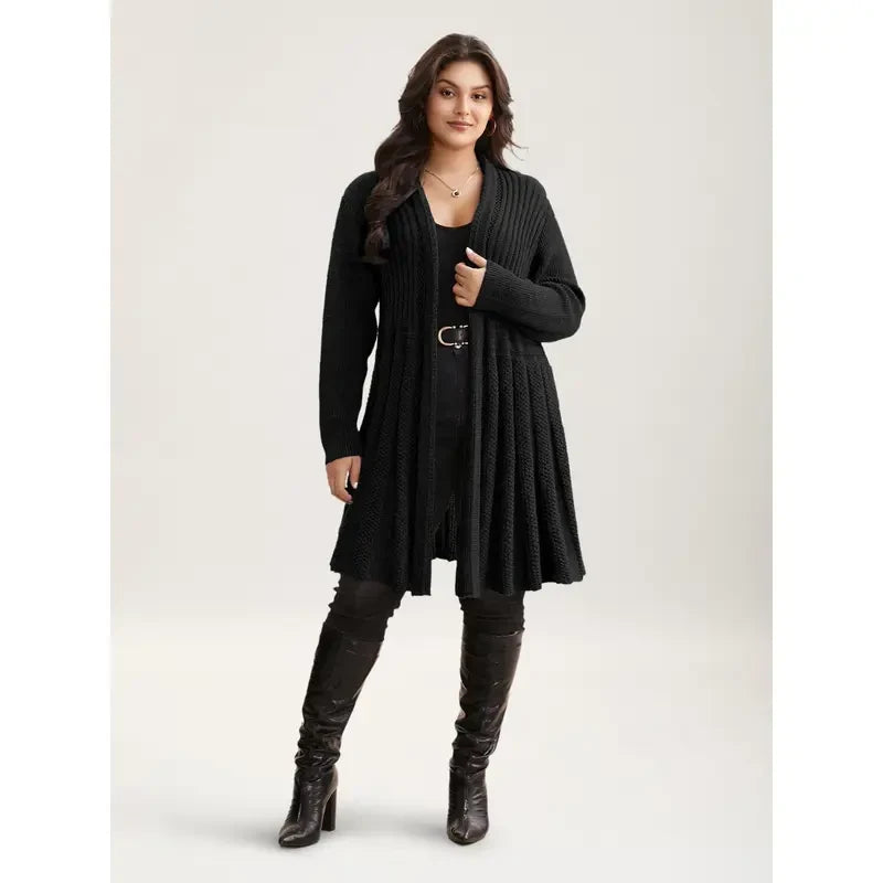 Textured Knit Kimono Cardigan