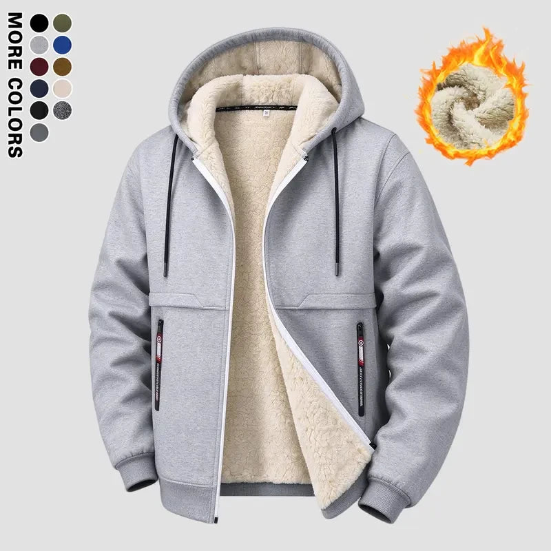 Plush Lined Hooded Winter Coat