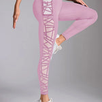 Contrast Mesh Yoga Leggings