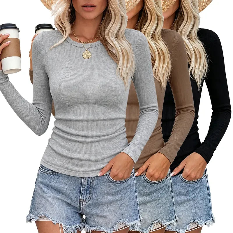 Womens Long Sleeve Slim Fit Shirts