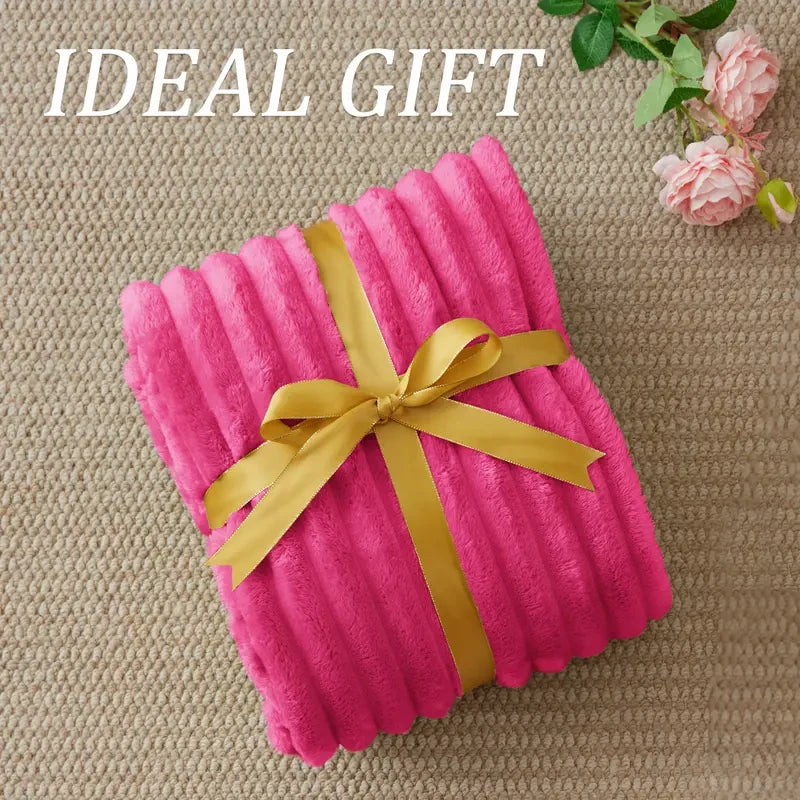 Fuzzy Fleece Throw Blanket