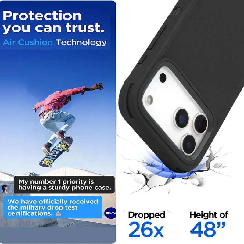 Rugged Silicone Shockproof Phone Case