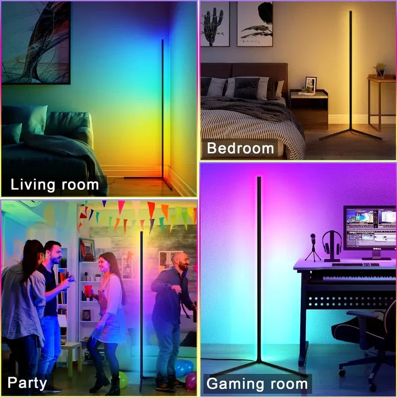 Smart LED Corner Floor Lamp