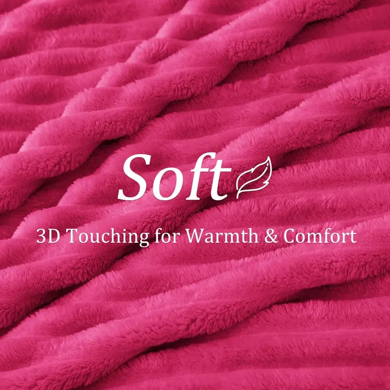 Fuzzy Fleece Throw Blanket
