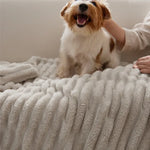 Corduroy Fleece Throw Blanket