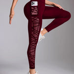 Contrast Mesh Yoga Leggings