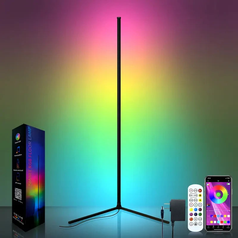 Smart LED Corner Floor Lamp