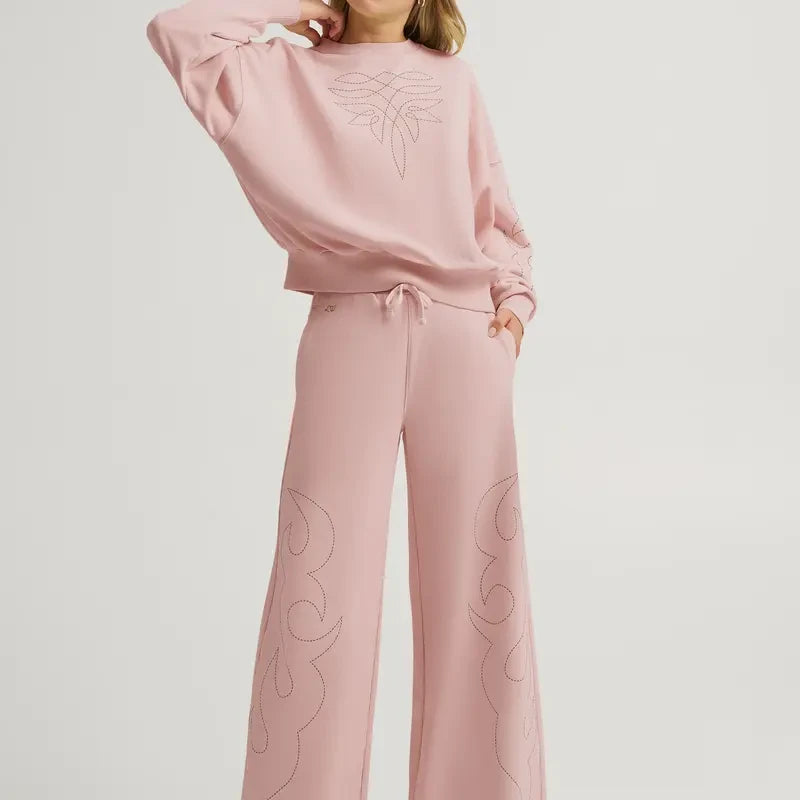 Wrangler Cowgirl Sweatpants in Mauve