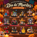 Wooden Sugar Skull Altar Figurine