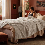 Corduroy Fleece Throw Blanket