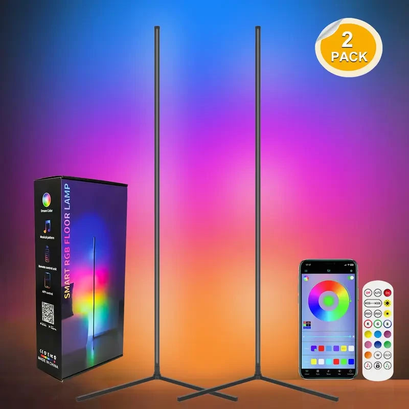 Smart LED Corner Floor Lamp