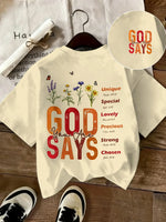 Christian Faith Floral Print T-Shirt