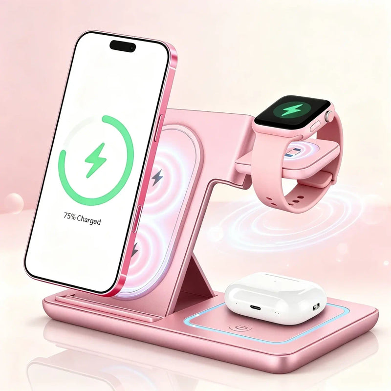 Foldable Wireless Charging Phone Stand