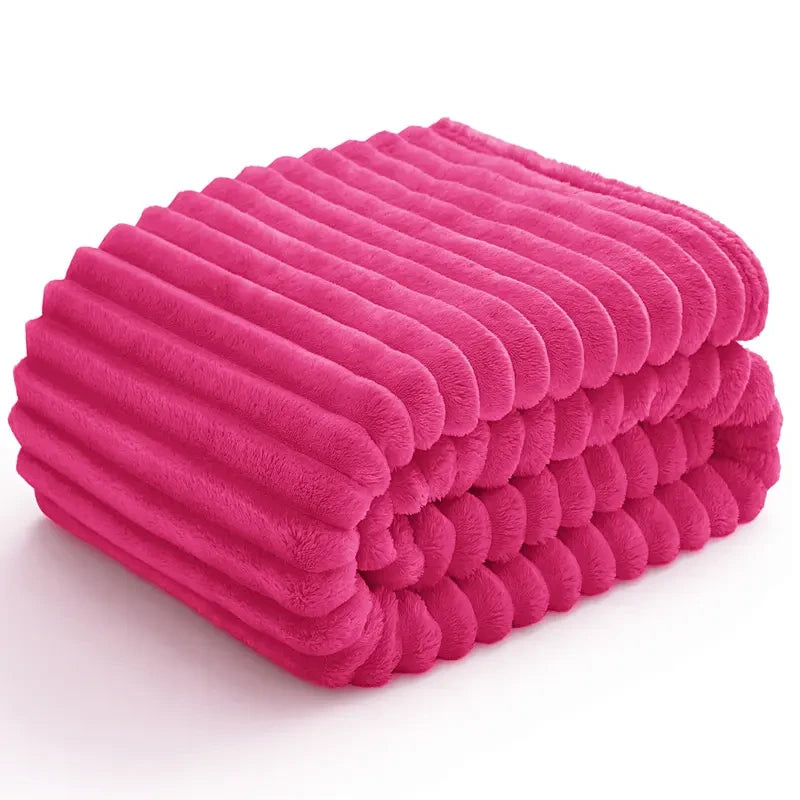 Fuzzy Fleece Throw Blanket