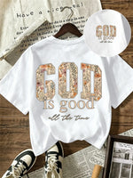 Christian Faith Floral Print T-Shirt