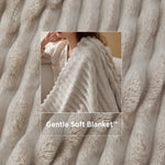 Corduroy Fleece Throw Blanket